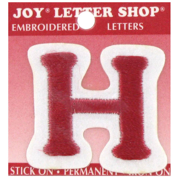 Red Letter IronOn Applique H 1 1/2" Hobby Lobby 195974